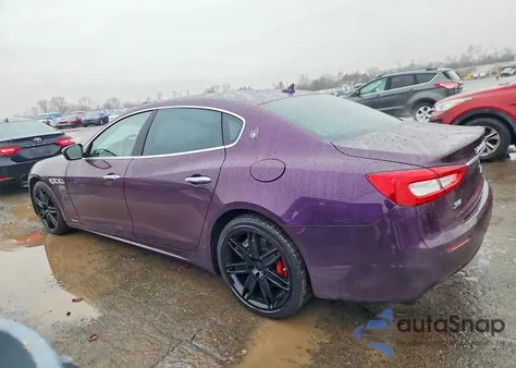 2017 Maserati Quattroporte S из США, поврежденный, VIN ZAM56RRL7H1246924
